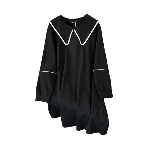 Plus Size Loose Doll Collar Dress for Women - Image 6