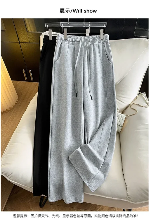 Plus Size Women's Loose High Waist Casual Pants