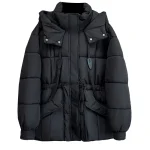 Plus Size Women's Oversized Hooded Winter Cotton-Padded Parka