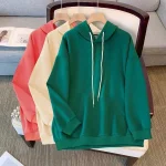 Plus Size Women's Hooded Loose Long Sleeve Sweatshirt