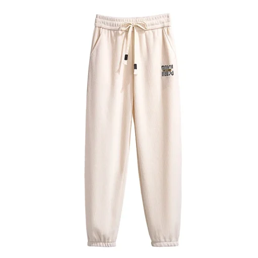 Plus Size Loose Fleece Casual Pants for Autumn Winter - Image 6