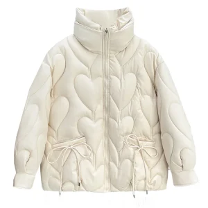 Plus Size Women's Winter Parka Loose Stand Collar Warm Coat
