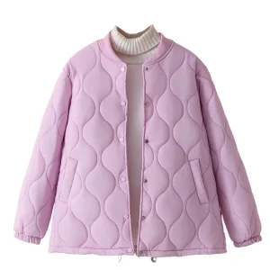 Plus Size Women’s Cotton-Padded Casual Parka Coat