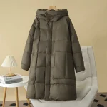 Plus Size Women Winter Down Coat Thickened Hooded Warm Jacket
