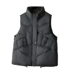 Plus Size Women’s Down Vest Coat, Loose Warm Waistcoat