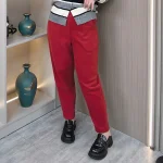 Plus Size Women’s Fleece-lined Thicken High Waist Harem Pants