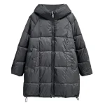 Plus Size Women’s Winter Hooded Thick Warm Long Cotton-padded Parka