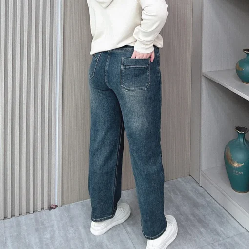 Plus Size High Waist Stretch Jeans for Women - Image 3