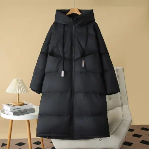 Plus Size Women Winter Coat Oversized Hooded Down Jacket