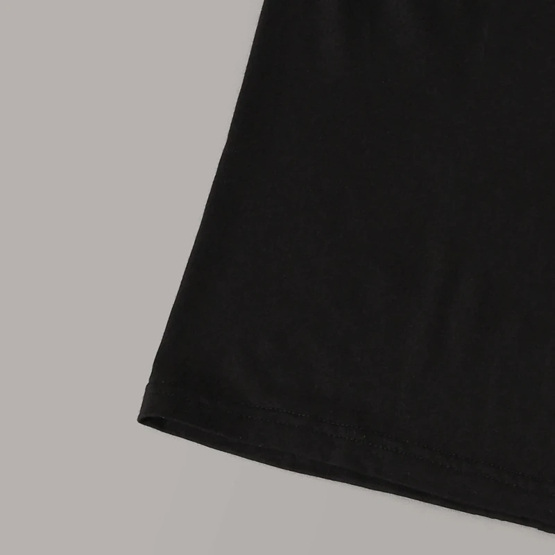 Plus Size Black and White Casual Short Sleeve T-Shirt - Image 5