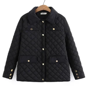 Plus Size Women’s Loose Fit Padded Winter Parka Jacket