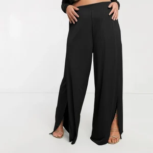 Plus Size Elastic Waist Wide Leg Pants for Women
