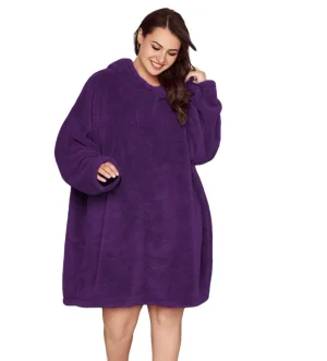Oversized Sherpa Hoodie Blanket Pullover for Women