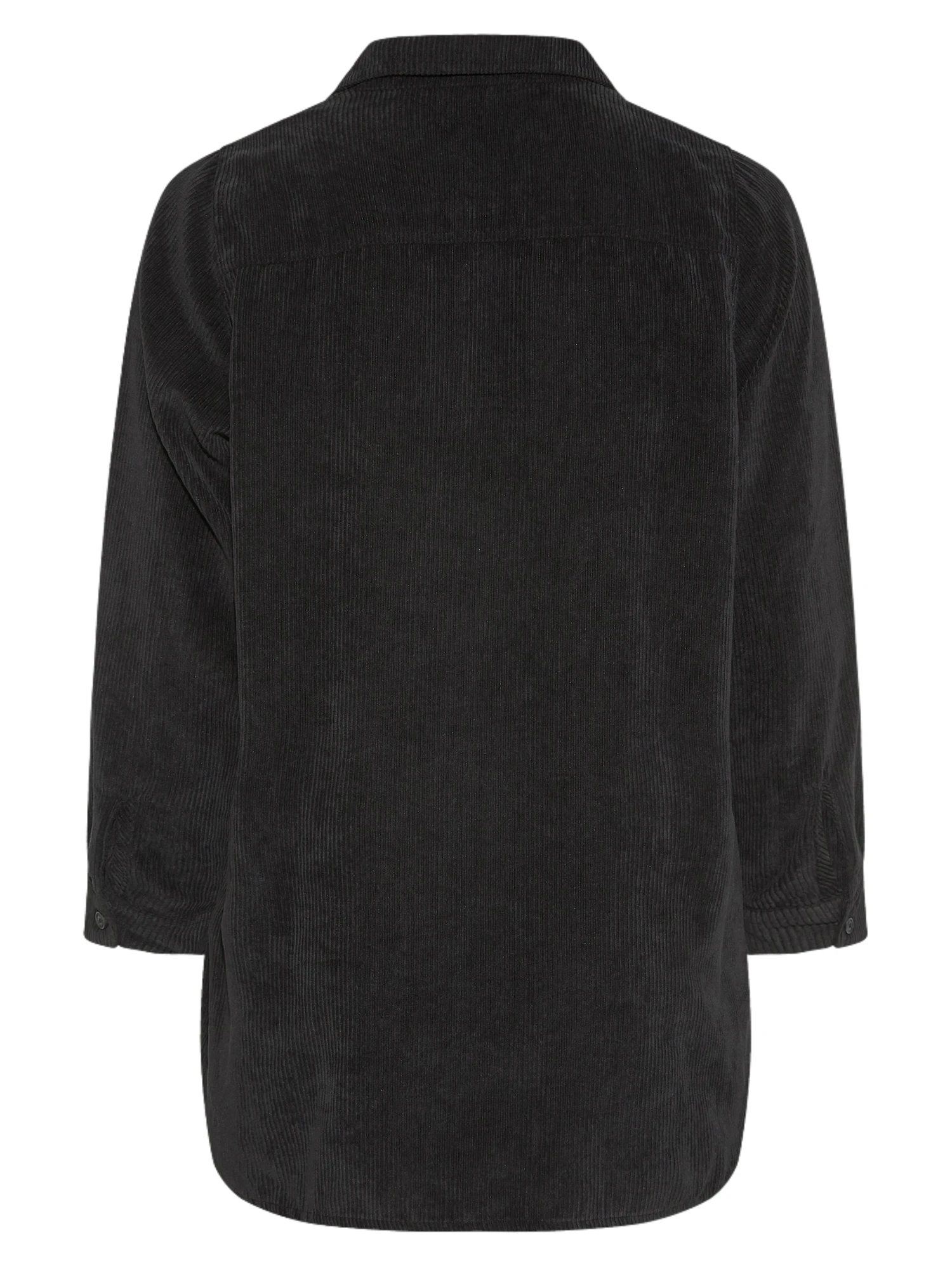 Plus Size Elegant Autumn Winter Corduroy Button-Up Shirt - Image 6