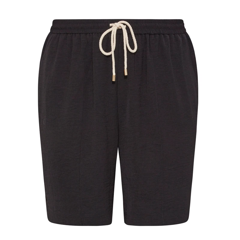 Plus Size Elastic Drawstring Waist Casual Sports Shorts - Image 4