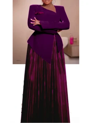 Elegant Dresses for Women Peplum Long Sleeves with 3D Flower Belly Hiddle Occasion Birthday Cahurch Wedding Guest Office Ladies