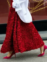 Chic Floral High-Waisted Long Skirt 2024