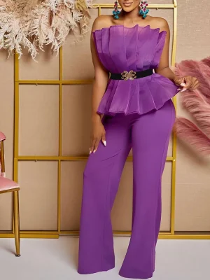 Sexy Off-Shoulder Backless Jumpsuit for Women