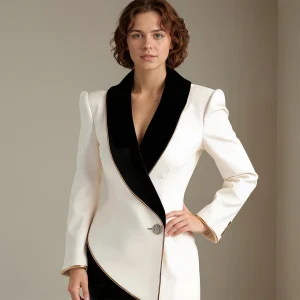 Elegant Single-Button Tailored Jacket