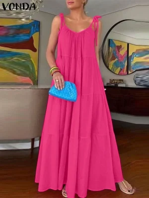 Women’s Bohemian Maxi Dress – Summer 2025