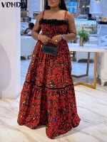 Women’s Summer Evening Dress – Sexy Lace Patchwork Printed Sundress