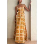 Spring/Summer Drawstring Halter Dress