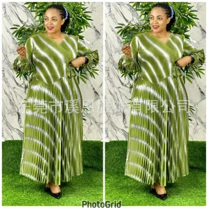 Plus Size Pleated A-Line Dress – Miyake Style