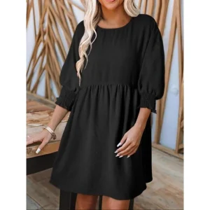 Plus Size A-Line Mini Dress