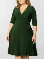 Plus Size Casual Flowy Dress
