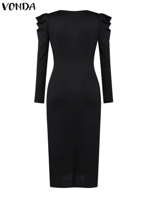 Women’s Elegant Long Sleeve Party Dress