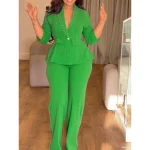 Elegant Women’s Two-Piece Beaded Suit Set