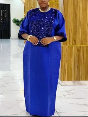 Women's African Boubou Kaftan Dress