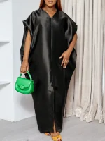 Elegant Shiny Boubou Kaftan Dress