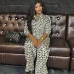 2025 African Fashion Printed 2-Piece Set – Oversized Blouse & Wide Leg Pants
