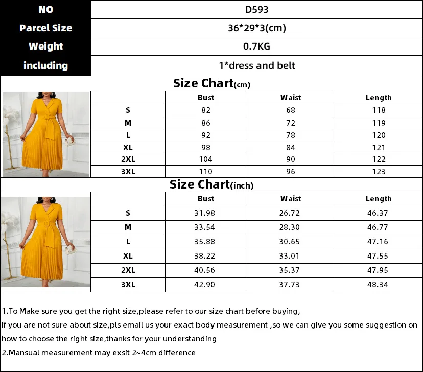 AOMEI Elegant Pleated Church Dress - Image 3