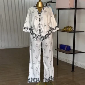 Vintage Summer Two-Piece Set for Women