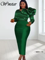 Plus Size Elegant Bodycon Maxi Dress – Party Wear 2024