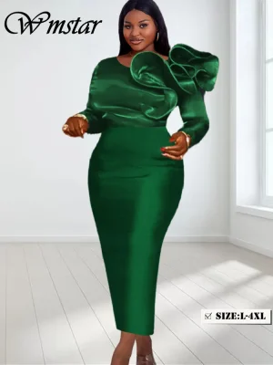 Plus Size Elegant Bodycon Maxi Dress – Party Wear 2024