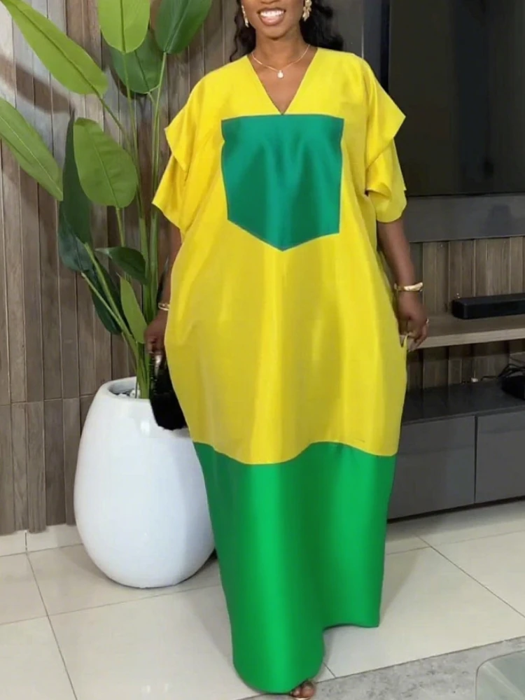 Shiny African Boubou Kaftan Dress - Image 3