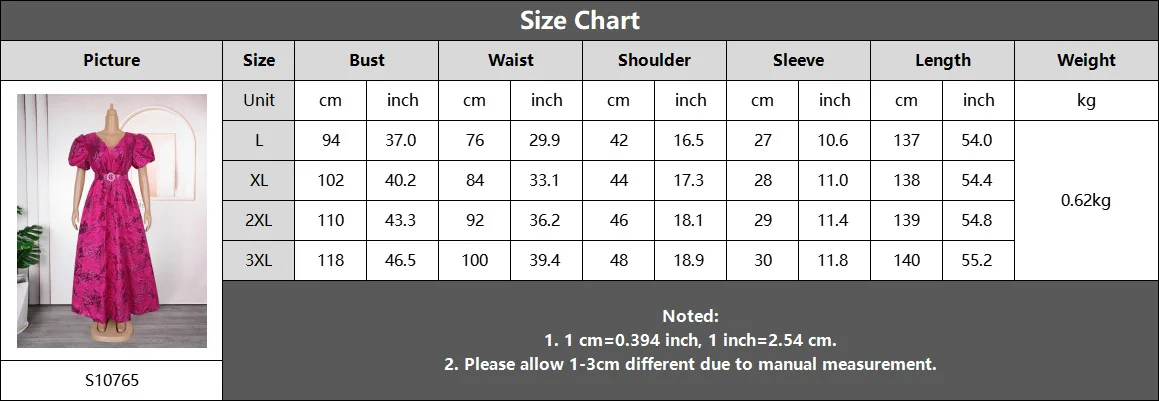 Women’s Luxury Embroidered A-Line Evening Dress with Puff Sleeves - Image 4
