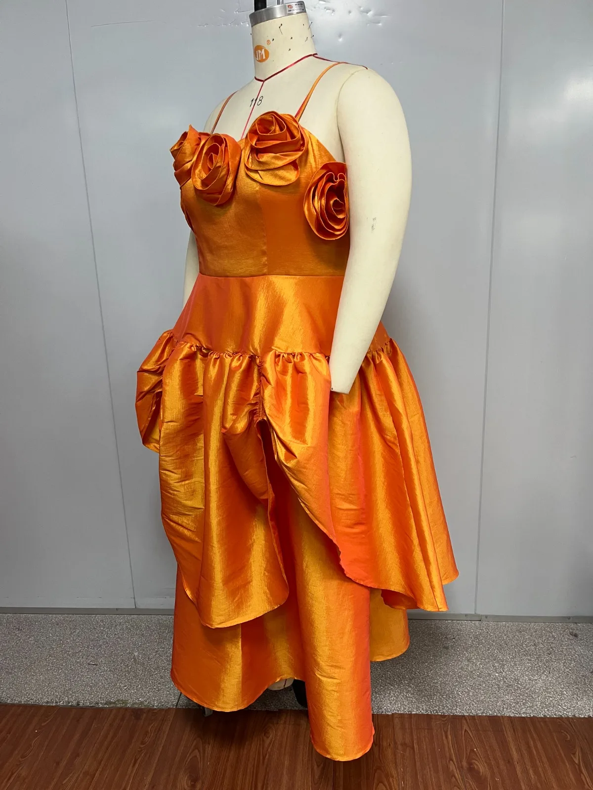 AOMEI 3D Rose Petal Satin Corset Gown - Image 2