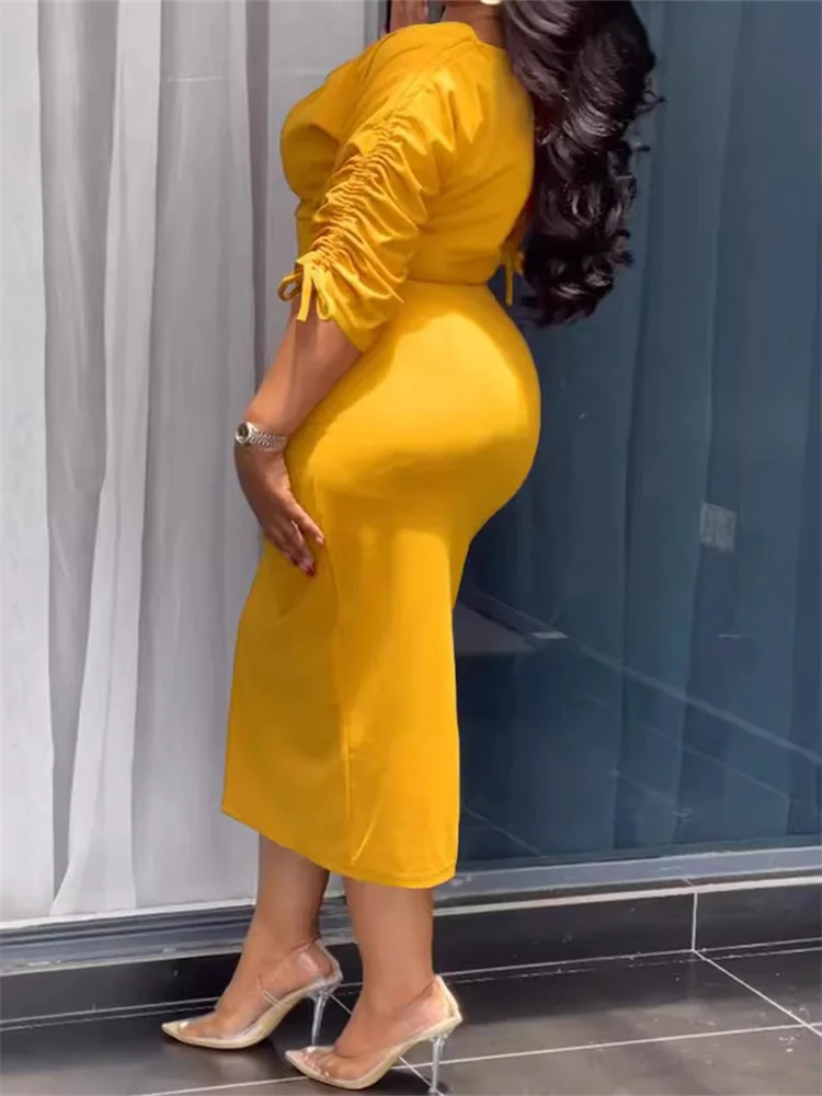 Wmstar Plus Size Bodycon Bandage Maxi Dress – Elegant Summer Dress - Image 2