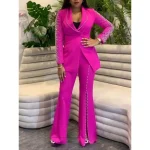 Elegant Women’s Two-Piece Blazer & Pants Set