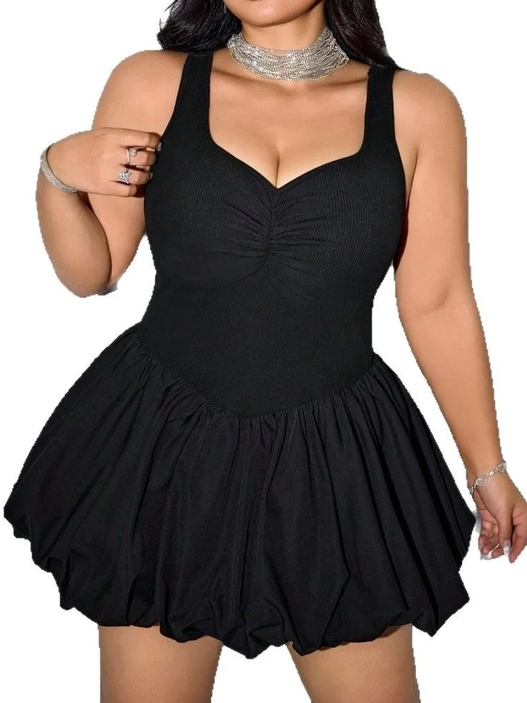Wmstar Plus Size Sleeveless Bodycon Party Mini Dress - Image 5