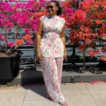 Elegant 2-Piece Set – Pleated Sleeveless Top & Wide Leg Pants for Women