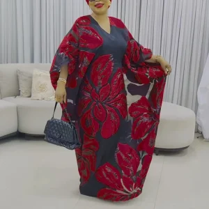 African Printed Boubou Kaftan Dress