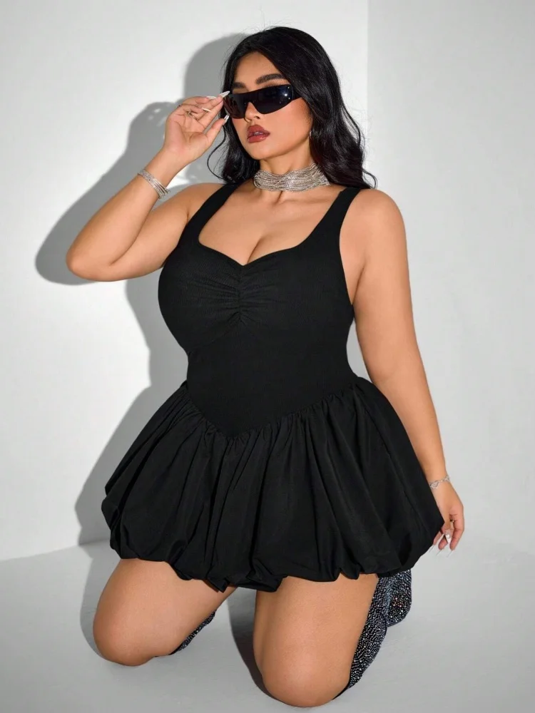 Wmstar Plus Size Sleeveless Bodycon Party Mini Dress - Image 4