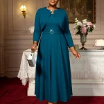 Elegant Two-Piece A-Line Dress Set
