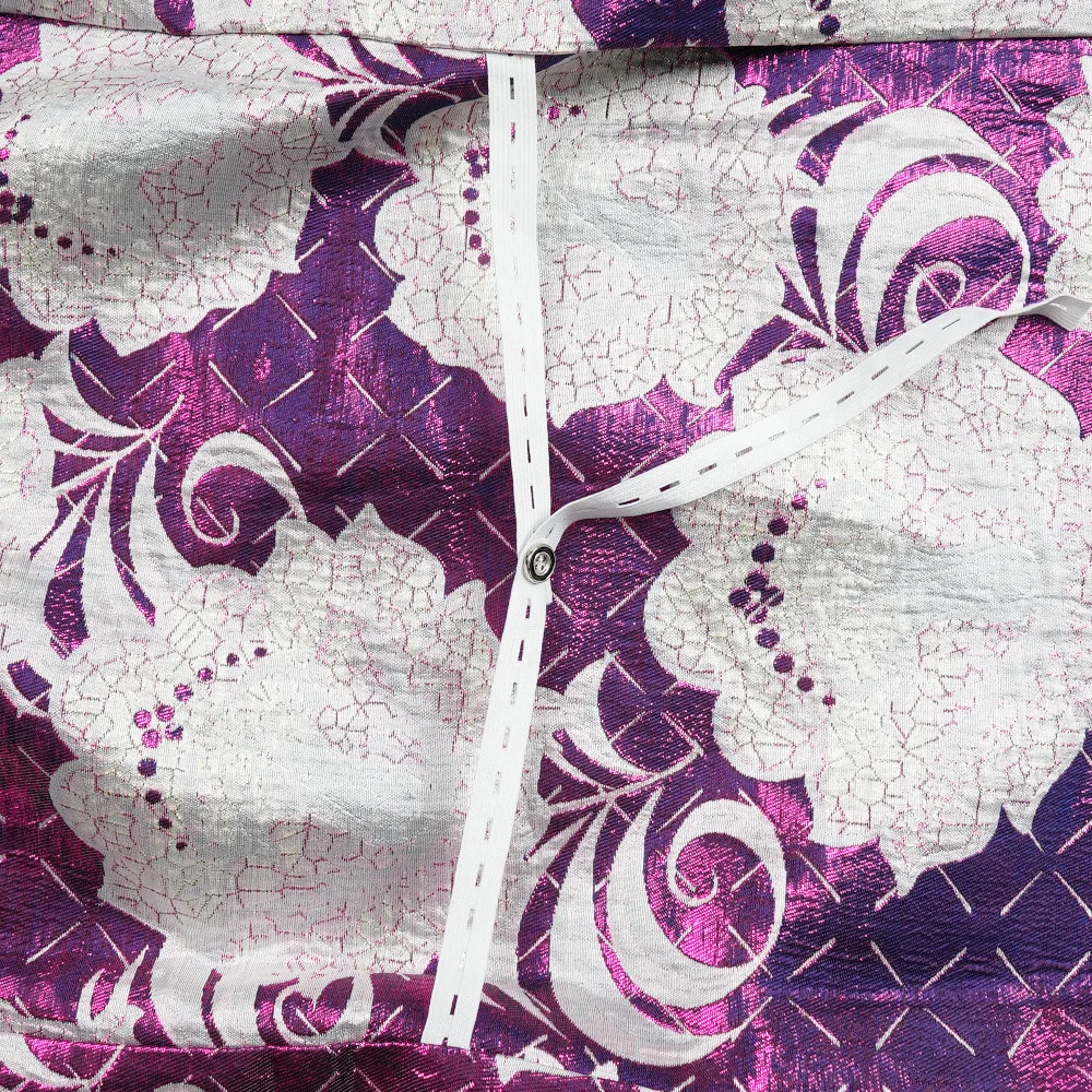 Women’s Embroidered Floral Bubu Dress with Square Collar & Lantern Sleeves - Image 6