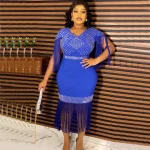 Plus Size Elegant Dashiki Ankara Gown – African Muslim Wedding Dress